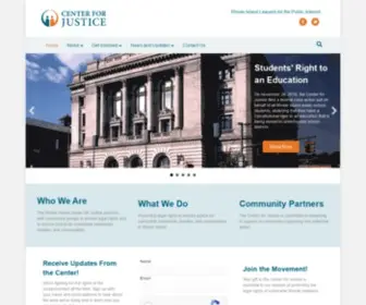 Centerforjustice.org(Rhode Island Center for Justice) Screenshot