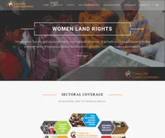 Centerforland.org(Facilitating People Centered Land Governance) Screenshot