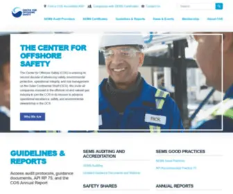 Centerforoffshoresafety.org(Center for Offshore Safety) Screenshot