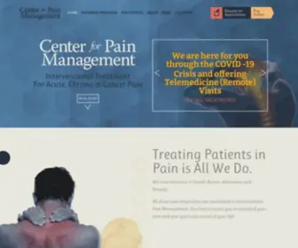 Centerforpainmanagement.org(Center For Pain Management) Screenshot