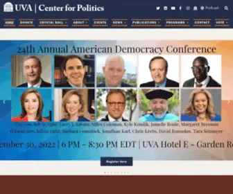 Centerforpolitics.org(Politics is a good thing) Screenshot