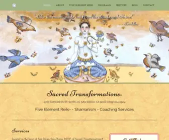 Centerforsacredtransformations.org(Five Element Reiki Healing Services San Diego CA Reiki Healing) Screenshot