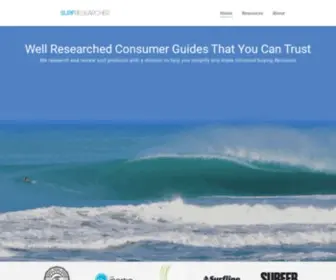 Centerforsurfresearch.org(Surf Researcher) Screenshot