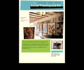 Centerframingandart.com(Center framing and art) Screenshot