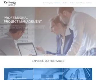 Centergygroup.com(Professional Project Management Services) Screenshot