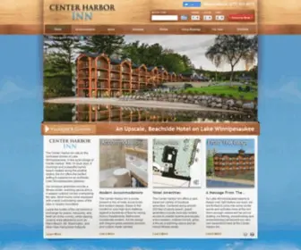 Centerharborinn.com(The Premier Lake Winnipesaukee Hotel on a Beach) Screenshot