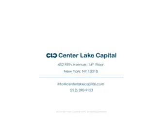 Centerlakecapital.com(Center Lake Capital Management) Screenshot