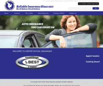 Centermutual.com(Center Mutual Insurance) Screenshot