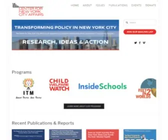 Centernyc.org(The Center for New York City Affairs at The New School) Screenshot