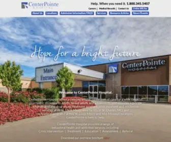 Centerpointehospital.com(CenterPointe Hospital) Screenshot