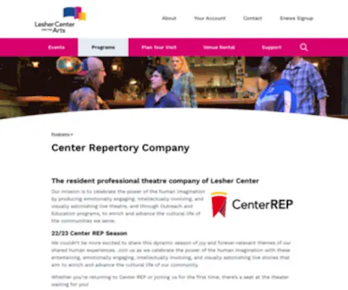 Centerrep.org(CenterREPertory Company) Screenshot