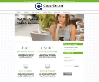 Centersite.net(Website Services For EAP and Behavioral Health) Screenshot