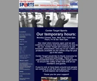Centertargetsports.com(Premier Firearm Training) Screenshot