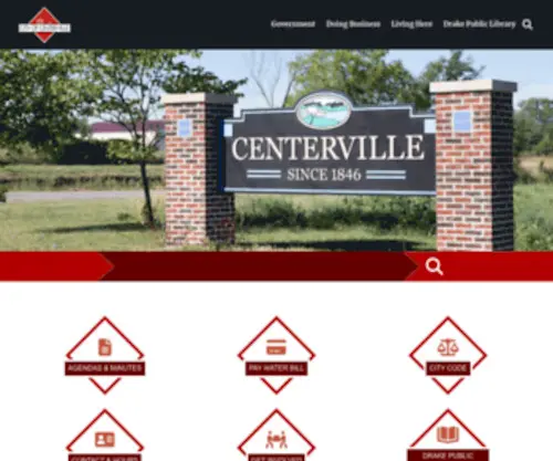 Centerville-IA.org(City of Centerville) Screenshot