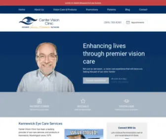 Centervisionclinic.com(Optometrist, Eye Doctor in Kennewick WA) Screenshot