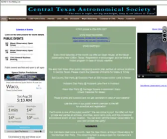 Centexastronomy.org(The mission of the Central Texas Astronomical Society) Screenshot