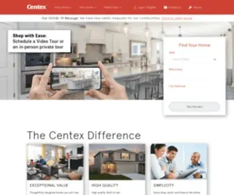 Centex.com(New Homes and Communities) Screenshot