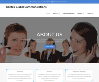 CentexGlobalcommunications.com(Centex Global Communications) Screenshot