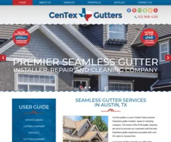 Centexgutters.com(Seamless Gutters) Screenshot