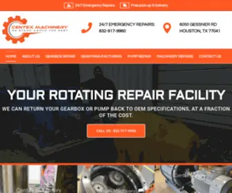 Centexmachine.com(Gearbox & Pump Repair Facility) Screenshot