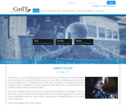 Centf.org(Center for Task Force Training Home) Screenshot