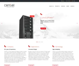 Centiel.com(Continuous power availability) Screenshot