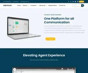 Cention.com(Cention helps you to handle all your channels in one system with OMNI) Screenshot