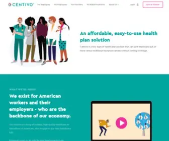 Centivo.com(Centivo is a new type of health plan) Screenshot