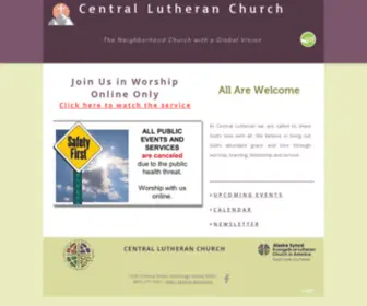 Centluth.org(CENTRAL LUTHERAN CHURCH) Screenshot