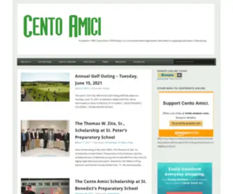 Centoamici.org(Founded in 1989) Screenshot