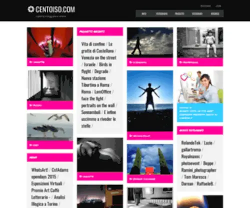 Centoiso.com(Galleria fotografica online) Screenshot