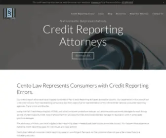 Centolaw.com(Credit Reporting Attorneys) Screenshot