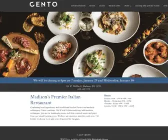 Centomadison.com(Italian Restaurant) Screenshot