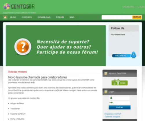 Centosbr.org(Servidores) Screenshot
