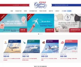 Centourtravel.com(Tours & Travels Singapore) Screenshot