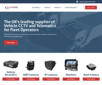 Centrad.co.uk(UK's Leading Supplier Of Vehicle CCTV) Screenshot