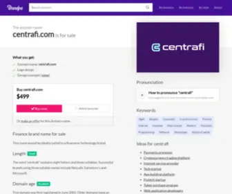 Centrafi.com(This name would be ideally suited to a finance or technology brand) Screenshot