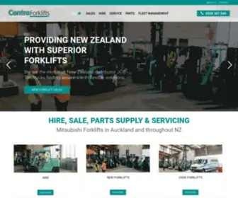 Centrafork.co.nz(Mitsubishi Forklift Trucks) Screenshot