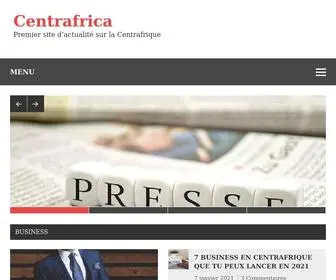 Centrafrica.com(Premier site d'actualité sur la Centrafrique) Screenshot