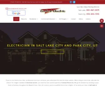 Central-Electric.com(Electrician Serving Salt Lake City) Screenshot