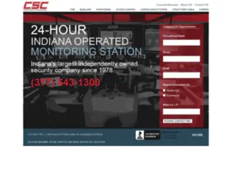 Central-Security.com(Indiana's largest independently owned security company) Screenshot