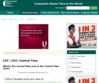 Central-Standard-Time.com((USA & Canada)) Screenshot