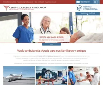 Central-Vuelos-Ambulancia.es(Central de Vuelos Ambulancia) Screenshot