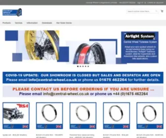 Central-Wheel.co.uk(Central Wheel Components) Screenshot