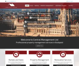 Central.co.hu(Central Real estate & management company) Screenshot