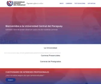 Central.edu.py(Universidad Central del Paraguay) Screenshot