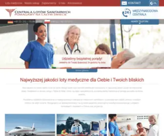 Centrala-Lotow-Sanitarnych.pl(Lotniczy Transport Medyczny Do Polski i Za Granicę) Screenshot