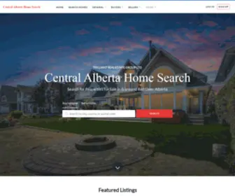 Centralalbertahomesearch.ca(Central Alberta Home Search) Screenshot