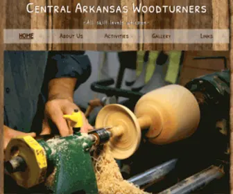 Centralarwoodturners.org(Central Arkansas Woodturners) Screenshot