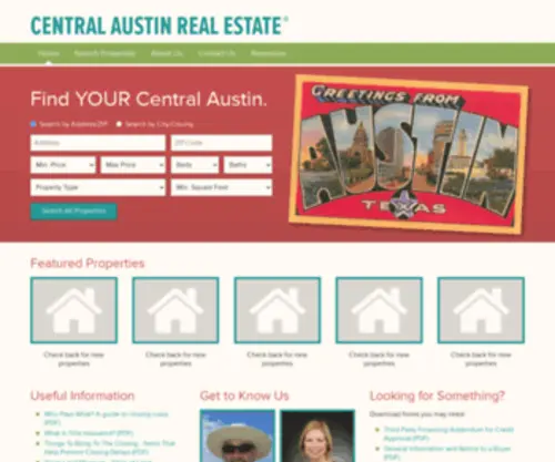 Centralaustin.com(Central Austin Real Estate®) Screenshot